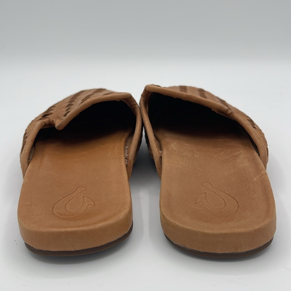 OluKai Mi’i Leather Mule Shoes, fox - Picture 11 of 14